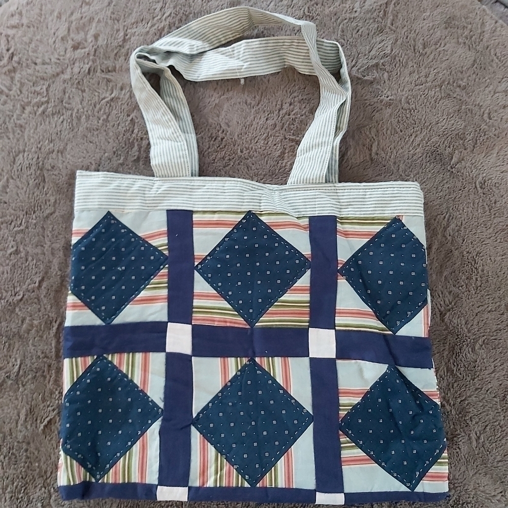 handcrafted Patchwork Tote - Picture 1 of 3